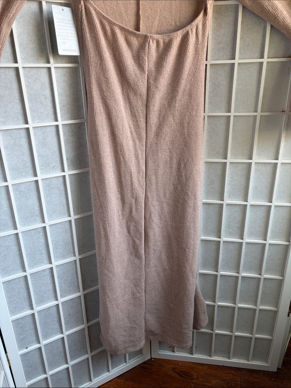 Long Sleeve Knit Dress -desert sand - Picture 4 of 5